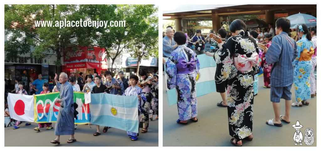 Equipo japonés en el desfile de Cosquin 2019