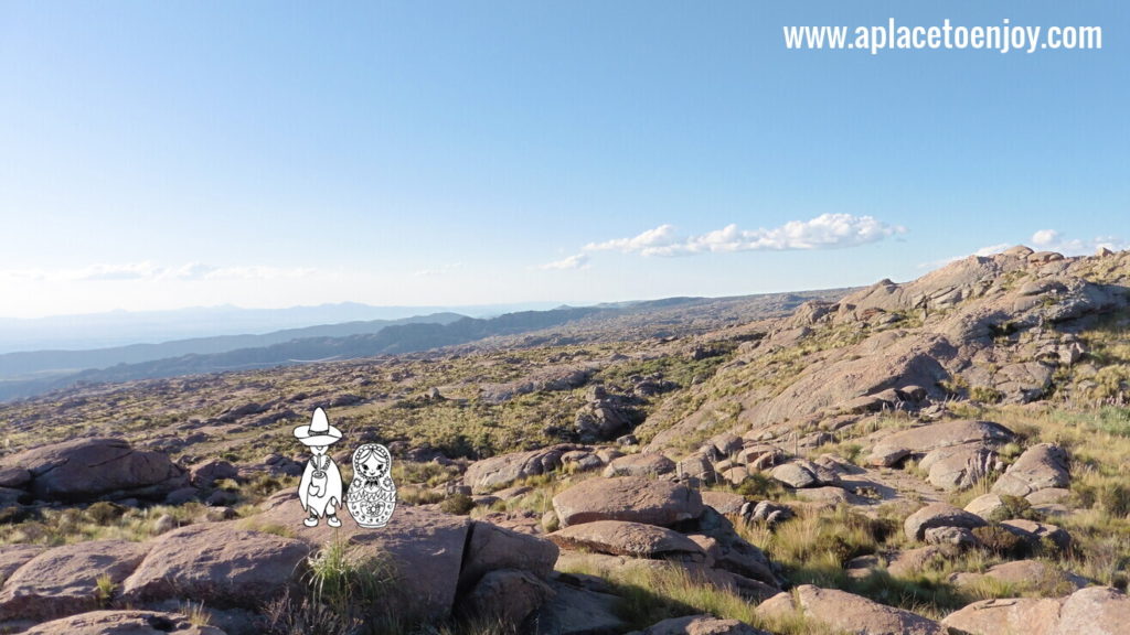 View from the mountains Altas Cumbres, Cordoba, Argentina